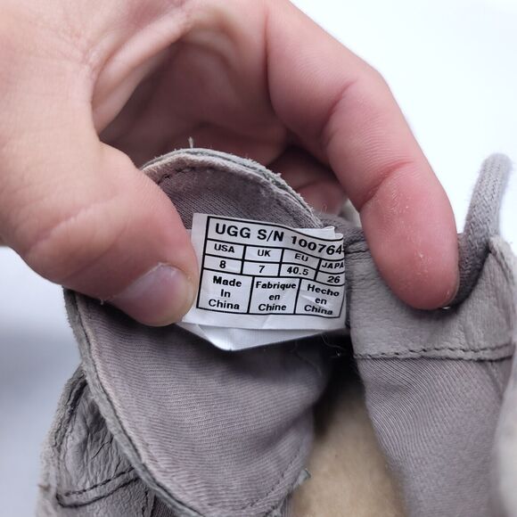 UGG Freamon Casual Lace Up Sneaker Shoe Mens Size 8 1007645 Beige White - Picture 7 of 8